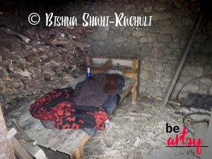 Bishna Shahi-Rachuli-bed-in-cowshed
