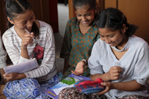 Girls in our workshops