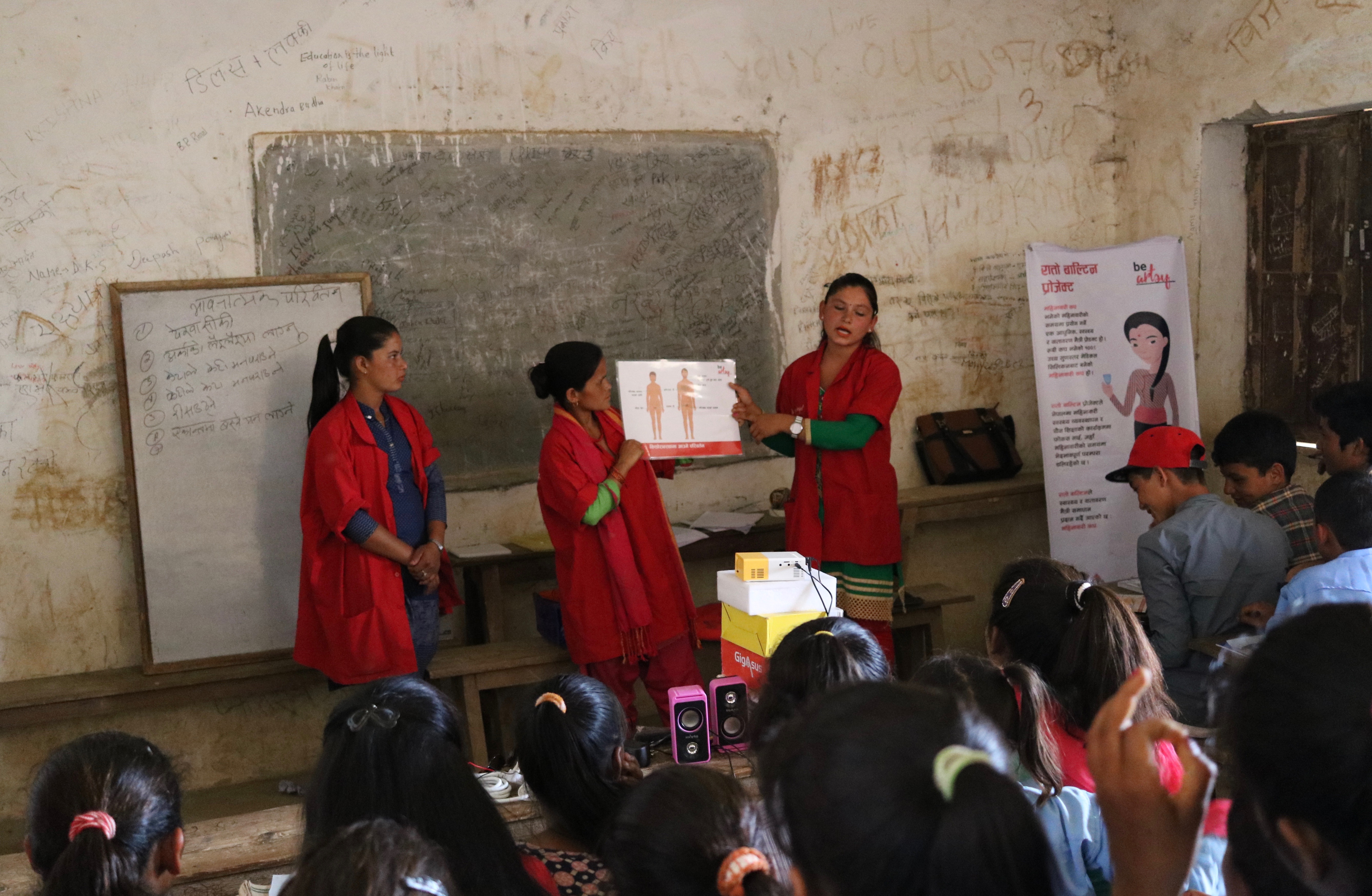 Workshop with girls in Achham