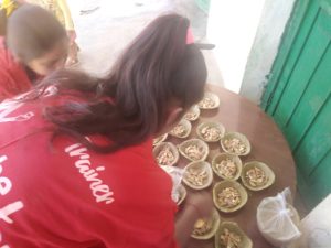 toshi Kamala and Rabina preparing snack in Toshi