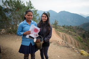 February 2017- Tejana could not come the day that we did the MCT and we did one only for her. The nurse in the picture is Susmila Khanal