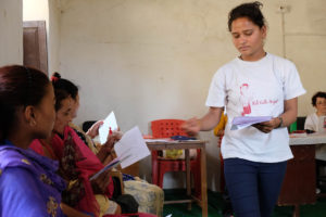 Women group in Oligaun