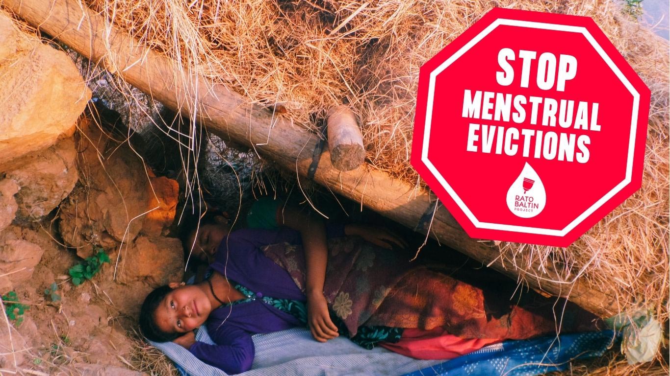 Stop Menstrual Evictions banner Campaign 