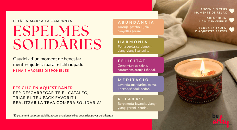 Campanya Espelma solidària: gaudeix d'un moment de benestar mentres ajudes a parar el Chhaupadi.