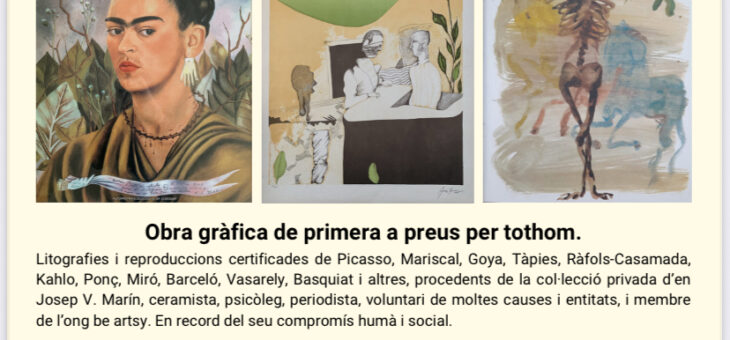 Charity art auction in Ullà in support of be artsy’s projects in Nepal